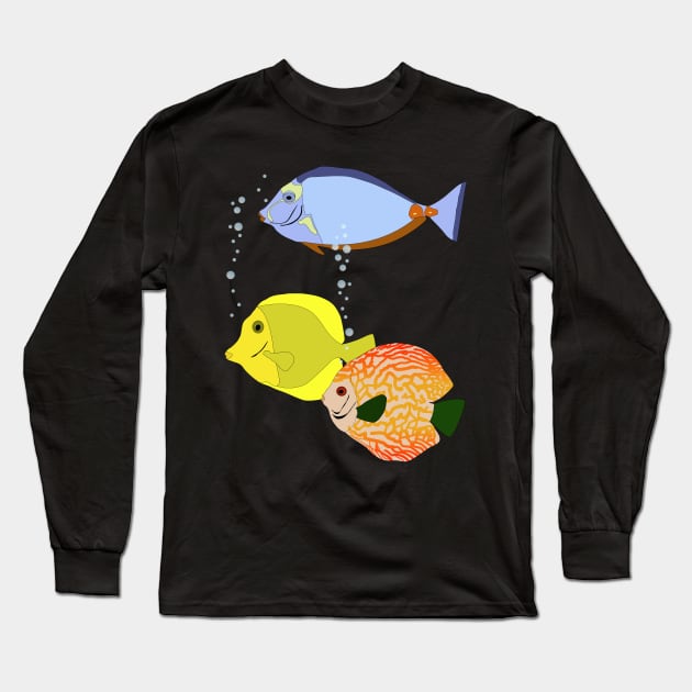 Drei Fische Long Sleeve T-Shirt by Guth